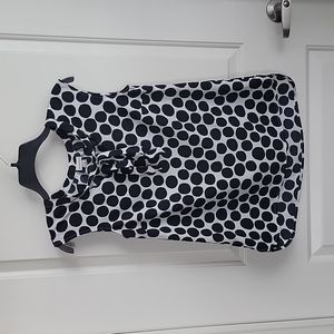 🌺 ✅️ Merona Black and White Sleeveless Women's Blouse